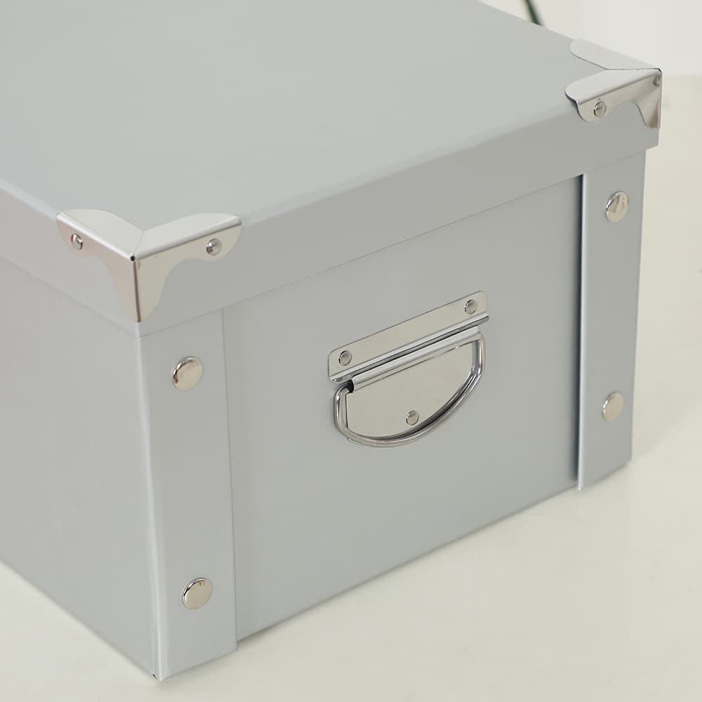 グッズ収納 金具付き収納ボックス 積み重ねタイプ