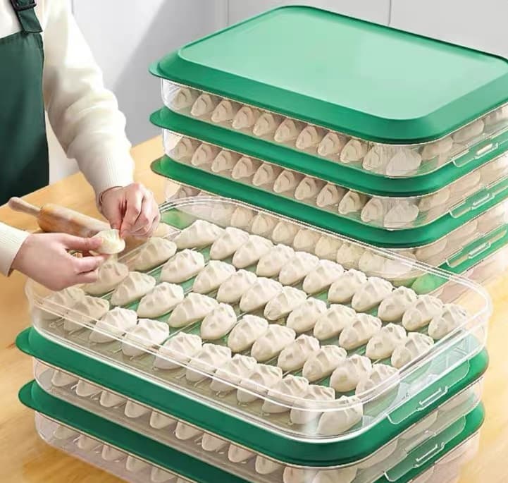 グッズ収納 冷凍餃子専用 積み重ね保存容器