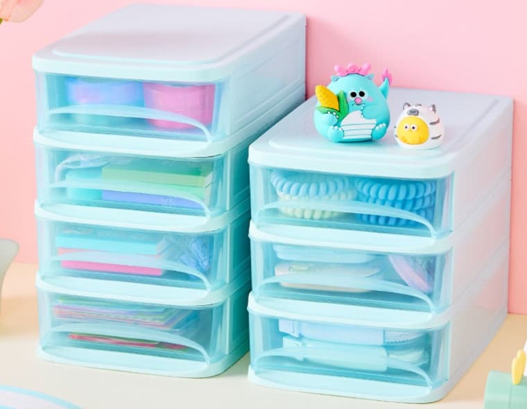 透明引出し式グッズ収納ケース