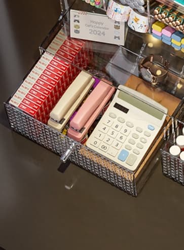 グッズ収納 デスクトップ多段式文具整理ケース