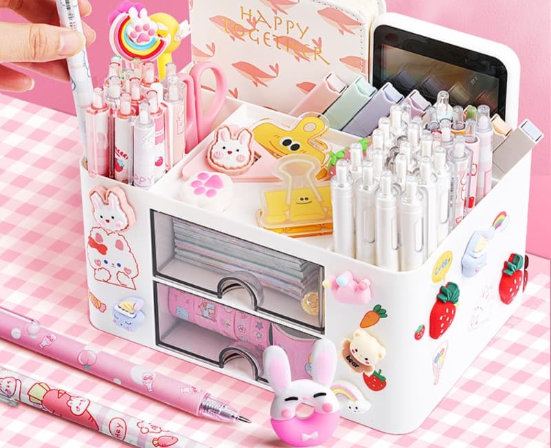 グッズ収納 かわいい文具収納ボックス