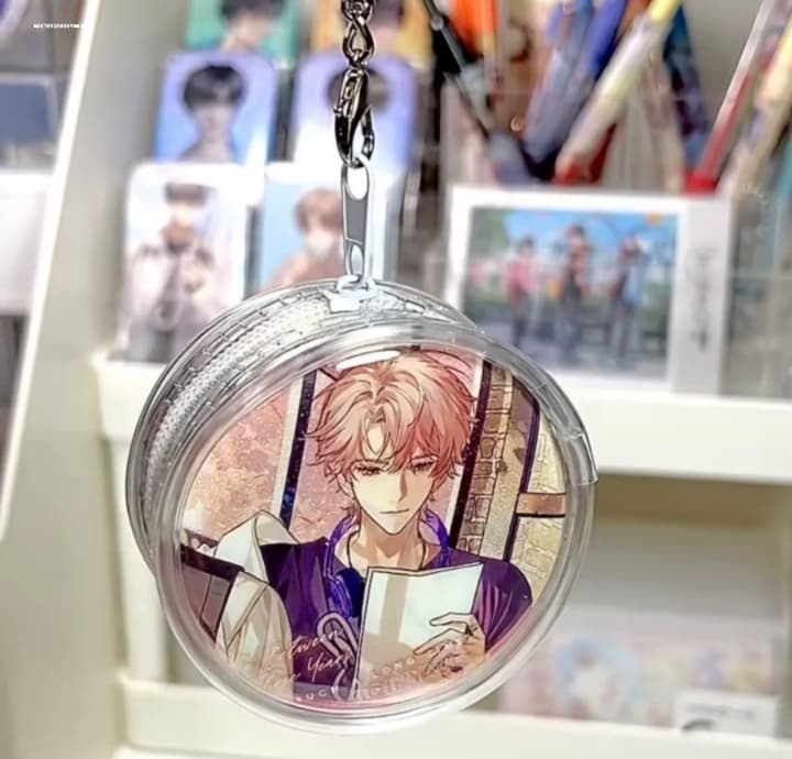 グッズ収納 アニメキャラクター 丸型マルチポーチ