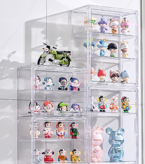 グッズ収納 積み重ね可能な透明コレクションケース