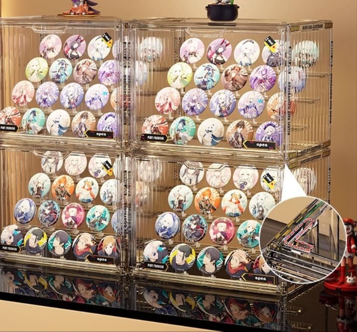 グッズ収納 アニメ缶バッジコレクション専用展示ケース