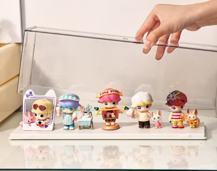 グッズ収納 アクリルコレクションケース 三段式