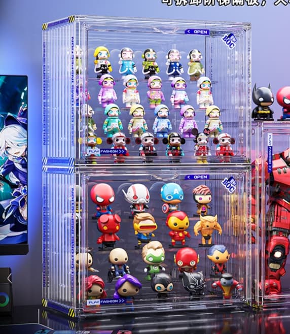 グッズ収納 磁石開閉フィギュアコレクション専用ショーケース