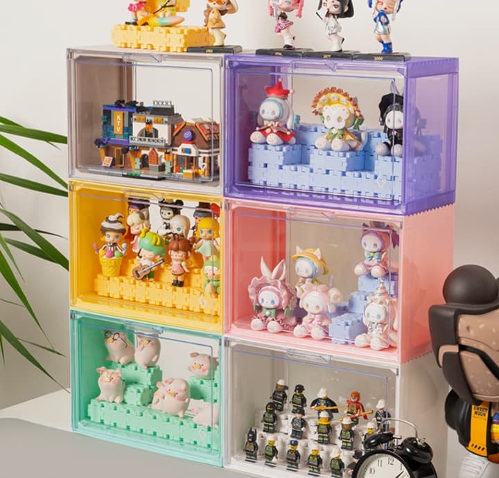 グッズ収納 積み重ね可能な透明収納ボックス