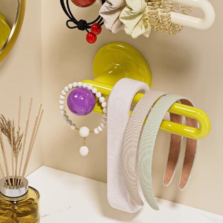 グッズ収納 おしゃれ収納フック付きヘアアクセサリーホルダー