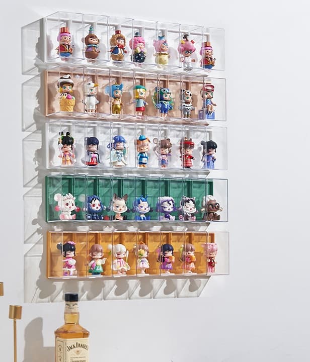 グッズ収納 透明ウォール コレクション ボックス