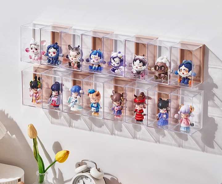 グッズ収納 透明ウォール コレクション ボックス