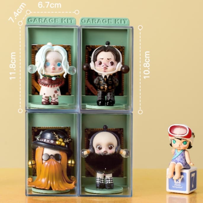 グッズ収納 小さな人形コレクション透明展示ケース