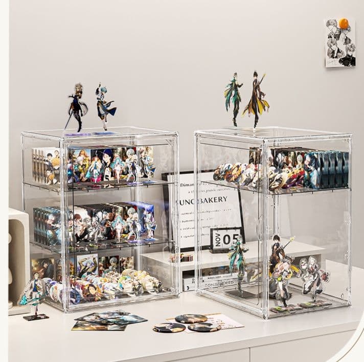 グッズ収納 クリア三段アクスタコレクションケース