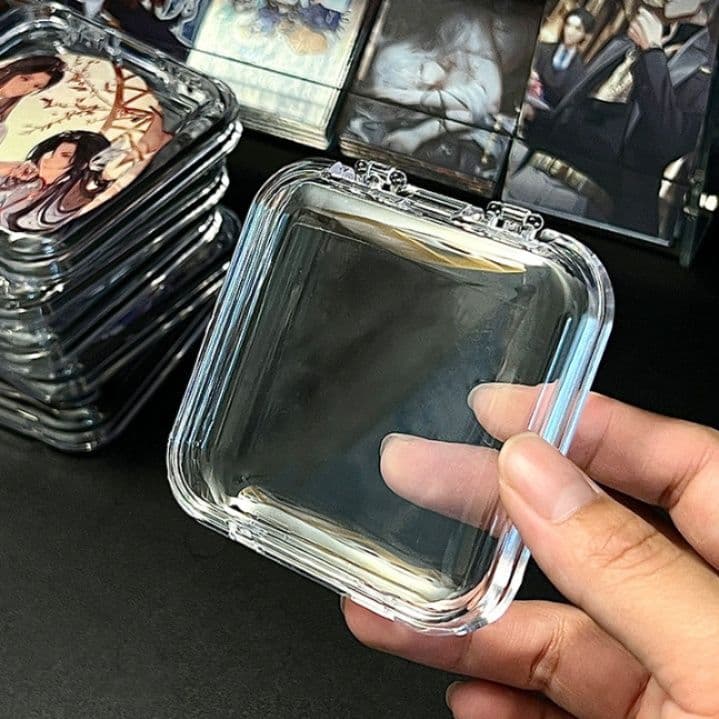 グッズ収納 クリア収納ケース 角型 缶バッジディスプレイ