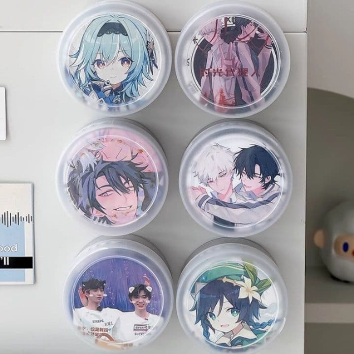 グッズ収納 マグネット付き缶バッジ収納ケース