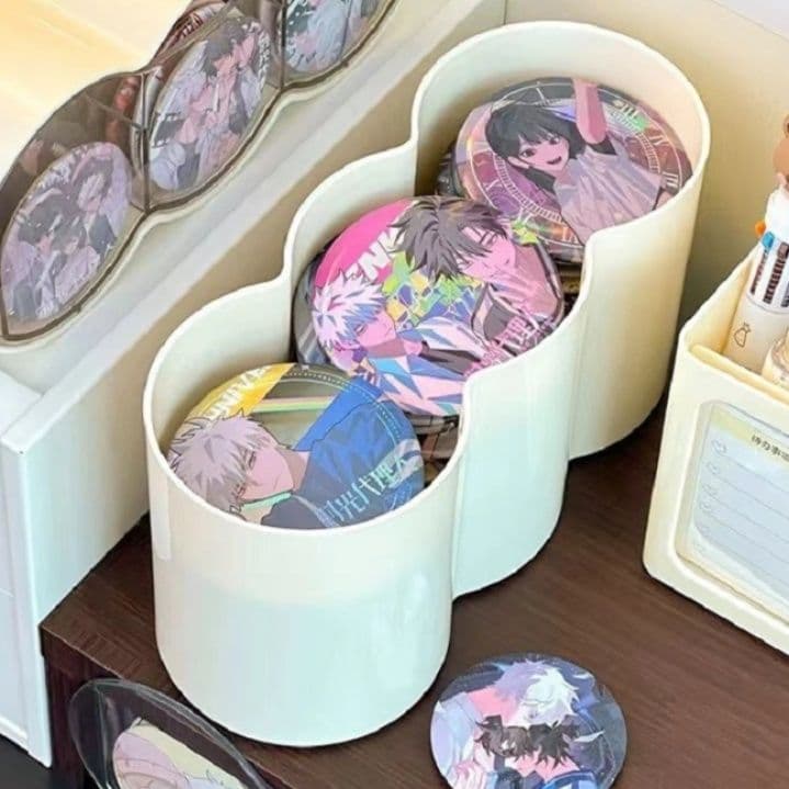 グッズ収納 なみなみ三連縦置き収納ケース