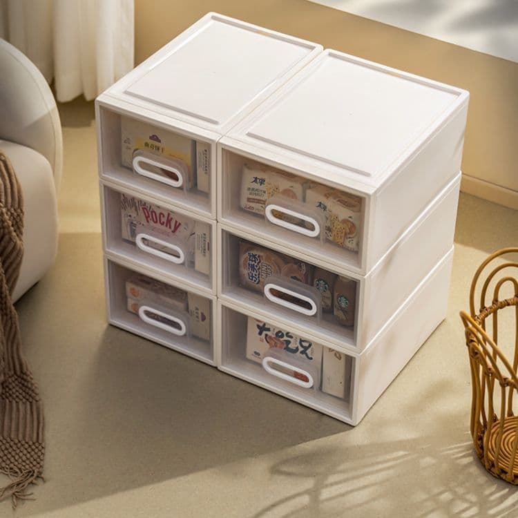 グッズ収納 段積み透明引き出し式収納ケース