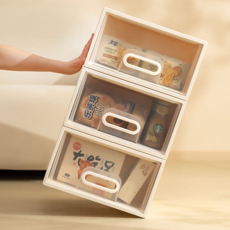 グッズ収納 段積み透明引き出し式収納ケース