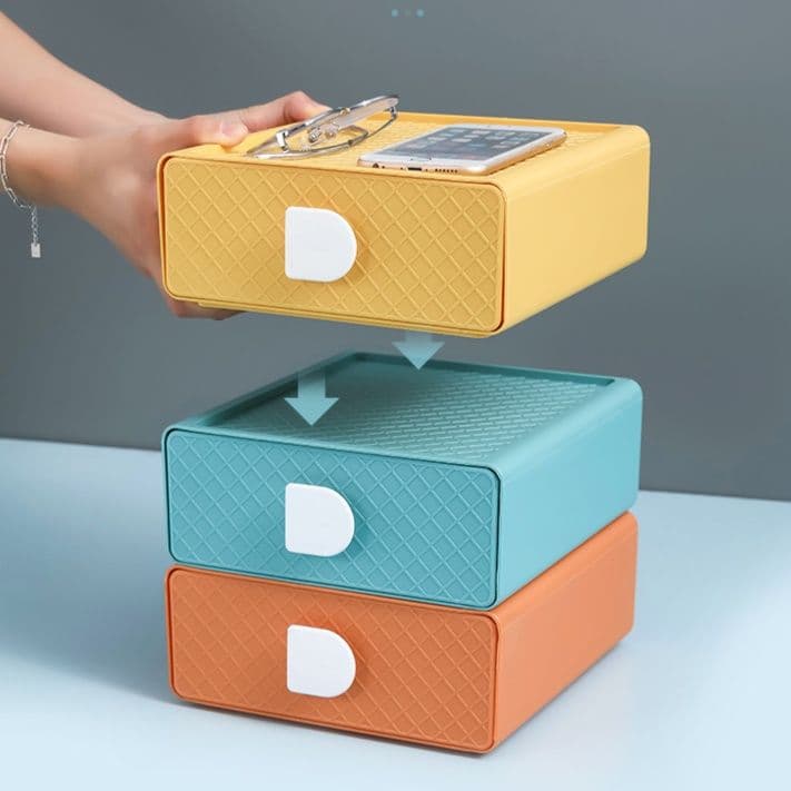 グッズ収納 積み重ね式コスメ収納ボックス