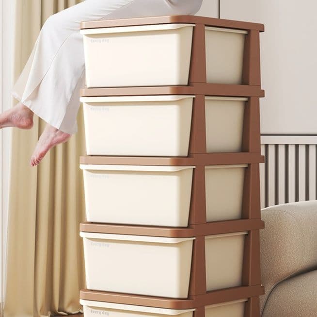 グッズ収納 多段式キャスター付き引き出し型整理棚