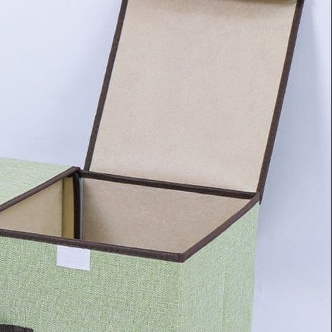 グッズ収納 二格蓋付き分別収納ボックス