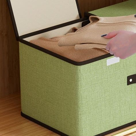 グッズ収納 二格蓋付き分別収納ボックス