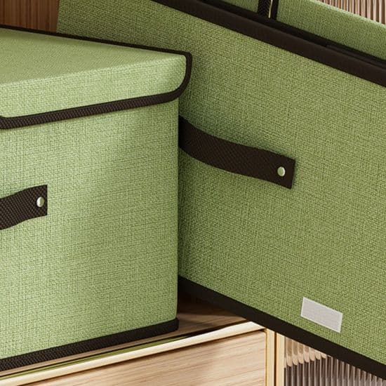 グッズ収納 二格蓋付き分別収納ボックス