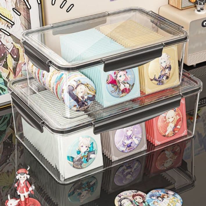 グッズ収納 透明多層仕切り付きコレクション整理収納ケース