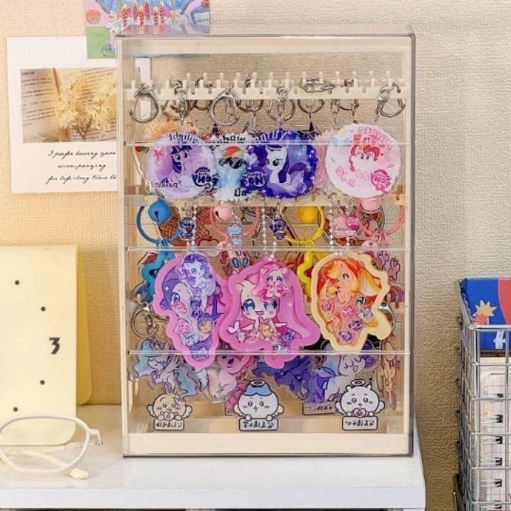 グッズ収納 透明アクリル多段式ディスプレイケース