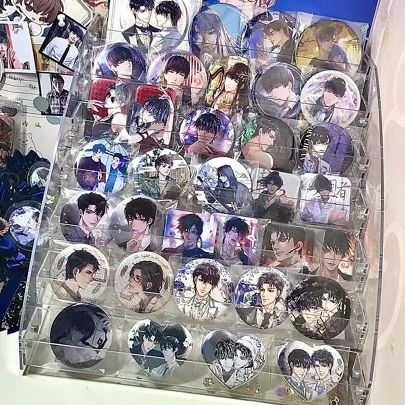 グッズ収納 積み重ね式透明コレクション展示ケース7段