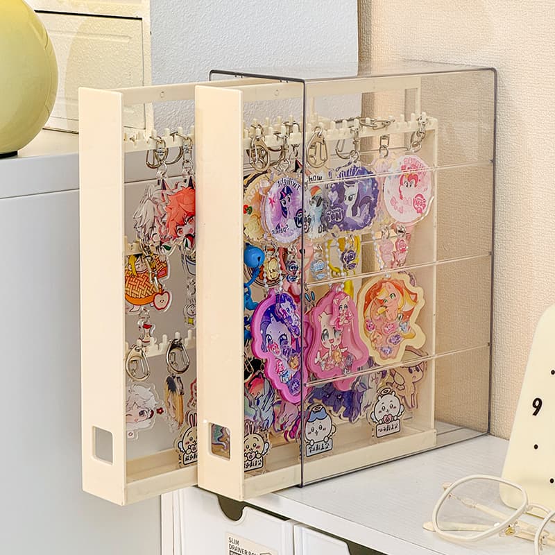 グッズ収納 アクリル透明キーホルダー収納ケース