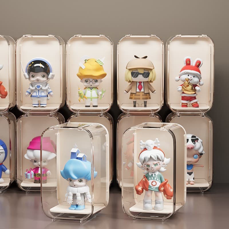 グッズ収納 アクリルフィギュア専用 透明ディスプレイケース