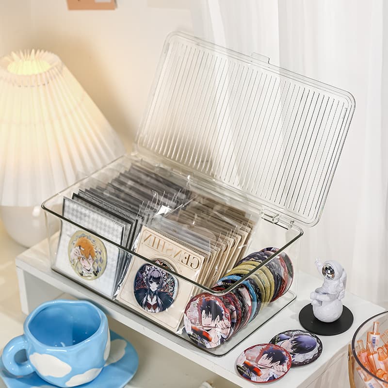 グッズ収納 クリア収納ケース 缶バッジ整理箱