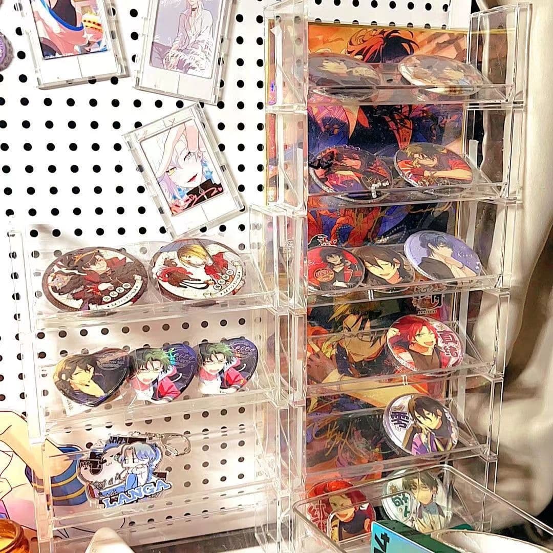 グッズ収納 多段透明アクリルコレクション収納ケース