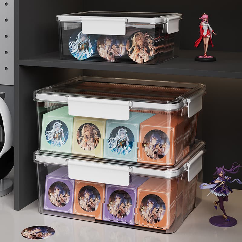 グッズ収納 積み重ね可能 透明コレクション収納ケース