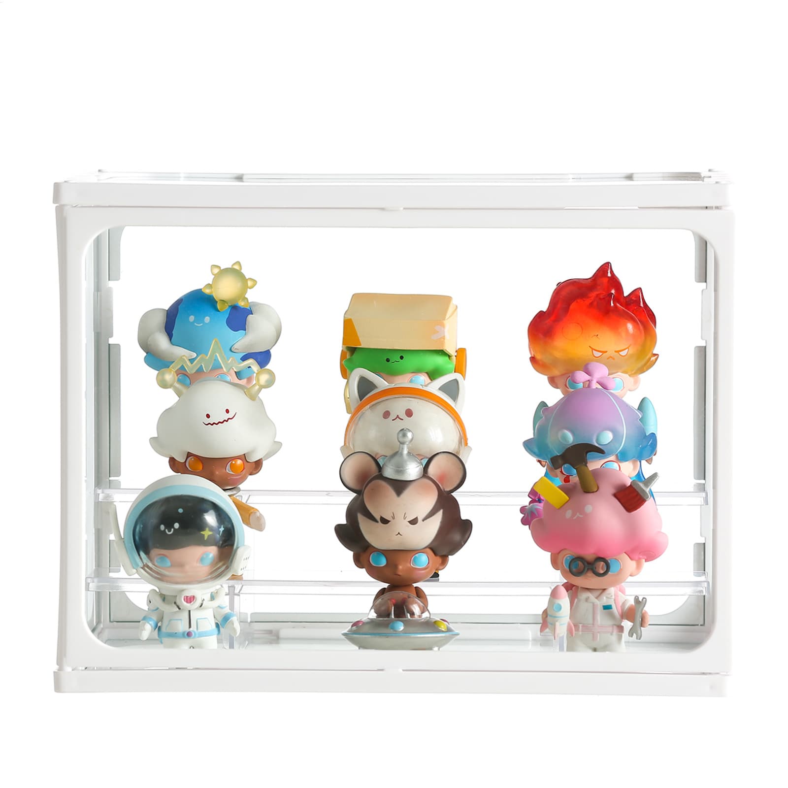 グッズ収納 積み重ね透明ディスプレイケース