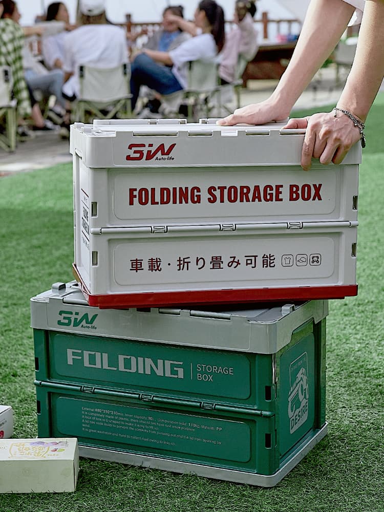 グッズ収納 折りたたみ式キャンプ収納ボックス