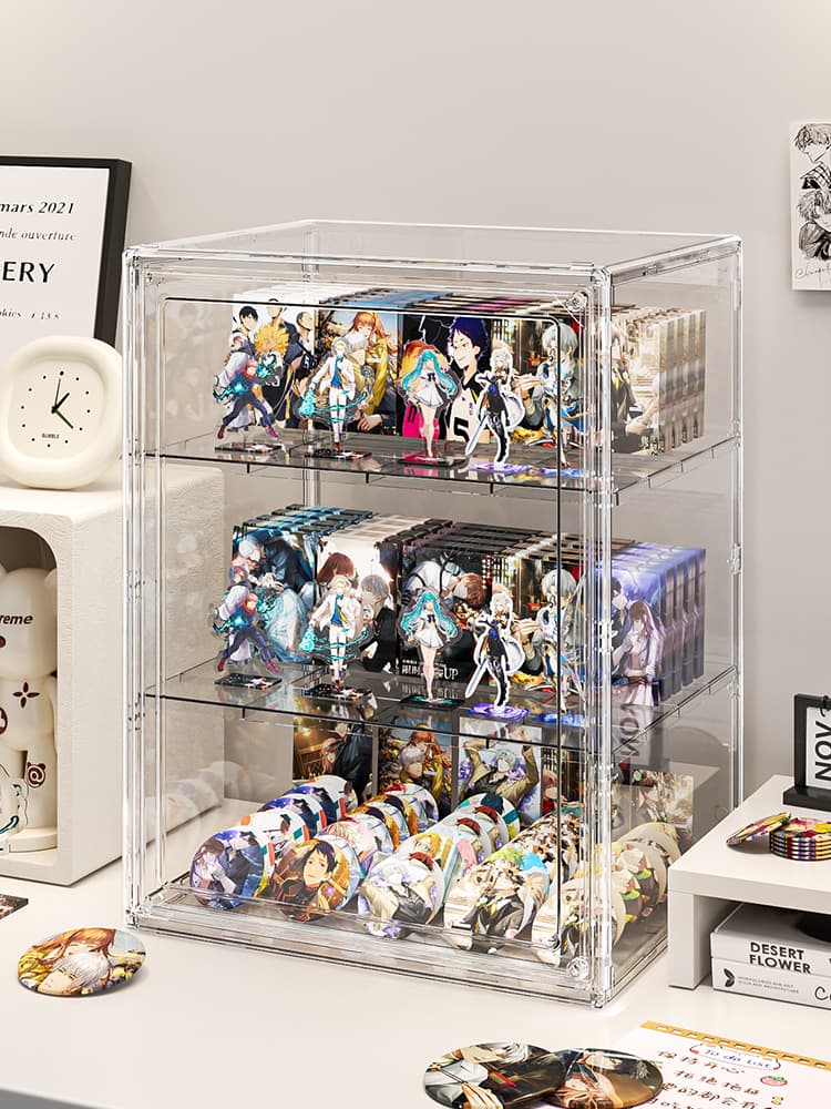 グッズ収納 クリア三段アクスタコレクションケース