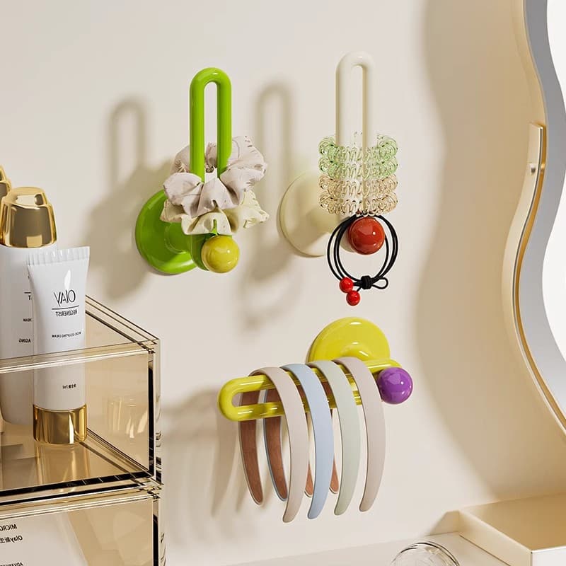 グッズ収納 おしゃれ収納フック付きヘアアクセサリーホルダー