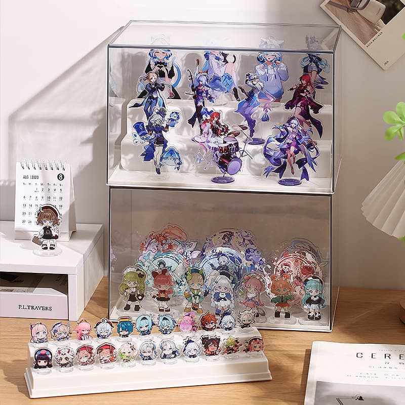 グッズ収納 二段式アクリルコレクション収納ケース