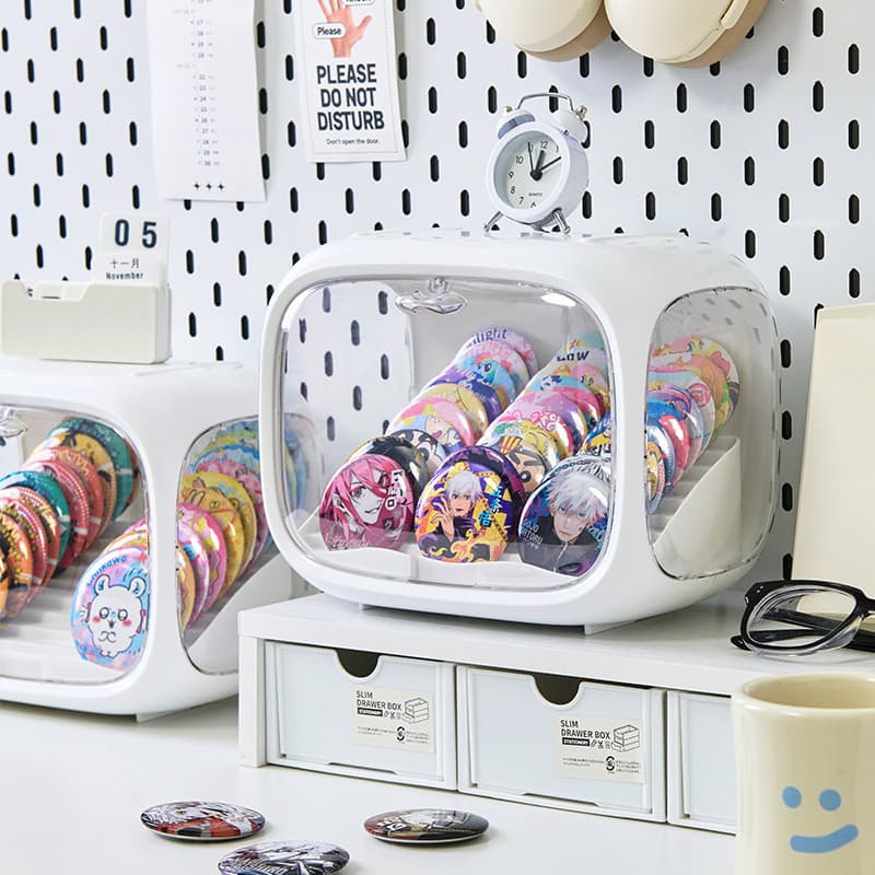グッズ収納 二段式コレクションボックス