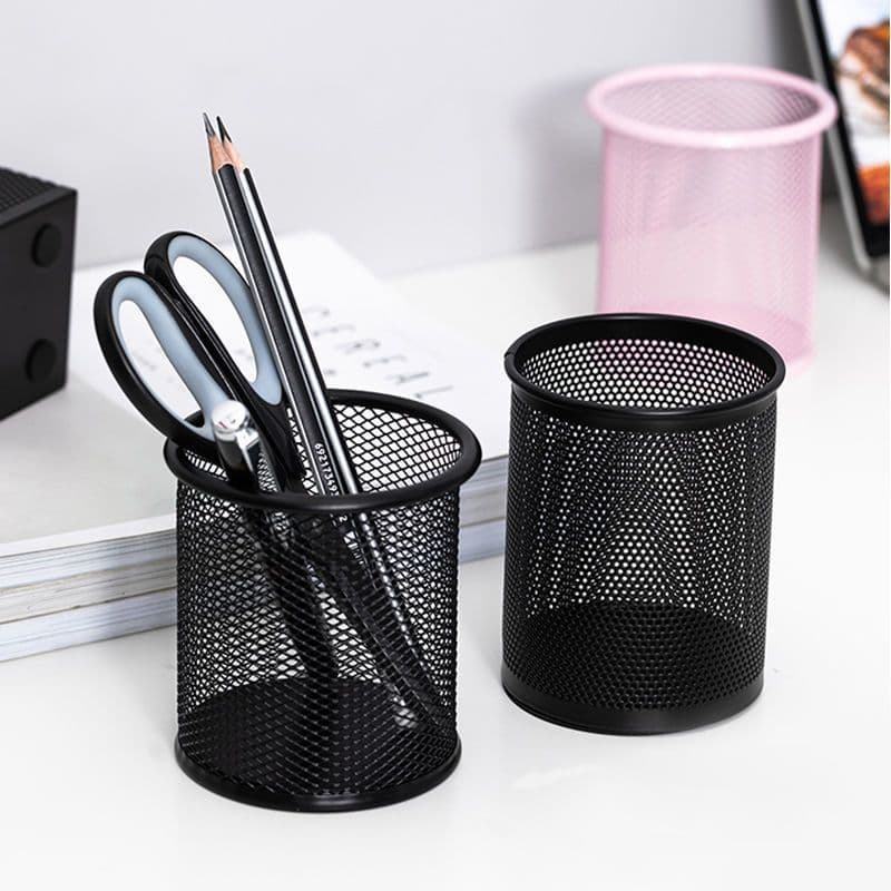 グッズ収納 シンプルメッシュペン立て