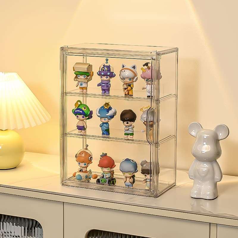グッズ収納 積み重ね可能な透明コレクションケース