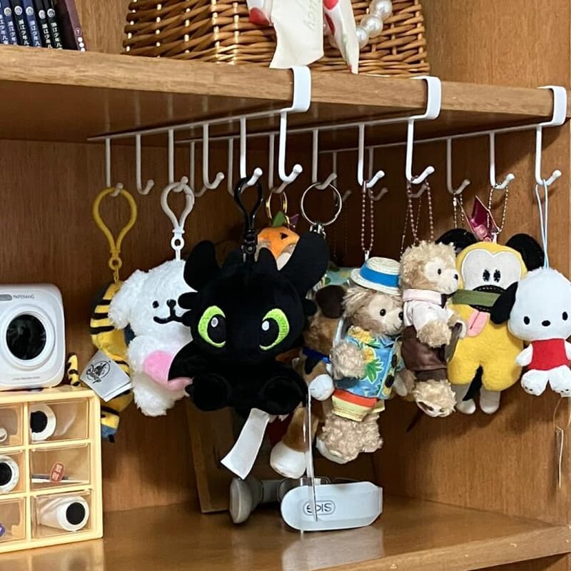 グッズ収納 吊り下げ式ぬいぐるみ整理ラック