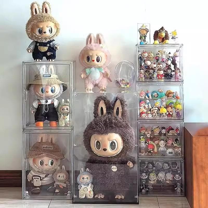 グッズ収納 積み重ね可能 フィギュア透明展示ケース