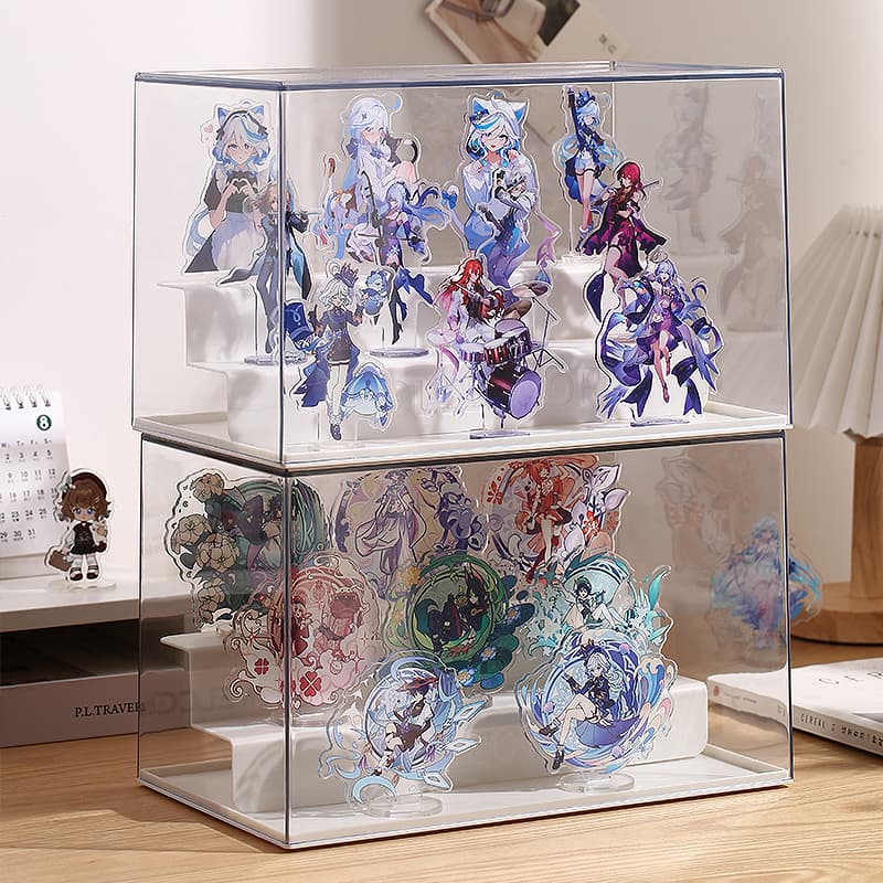 グッズ収納 二段式アクリルコレクション収納ケース