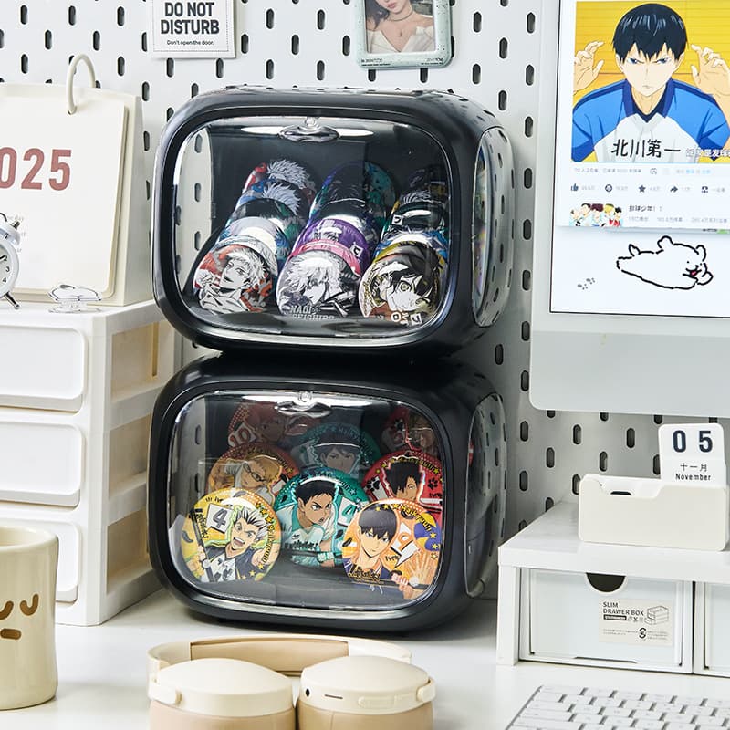 グッズ収納 二段式コレクションボックス