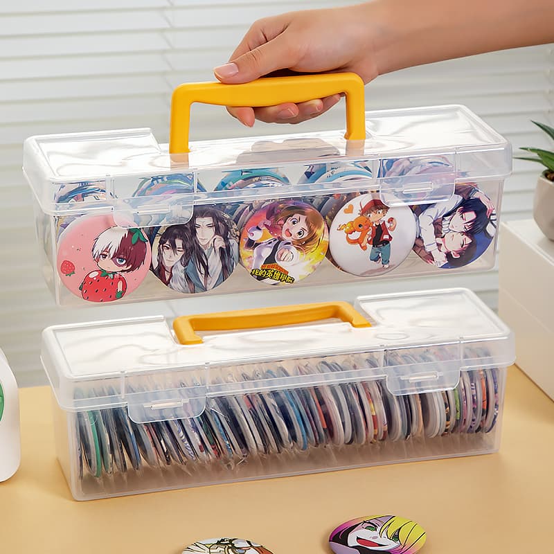 グッズ収納 アニメ缶バッジ収納整理ケース