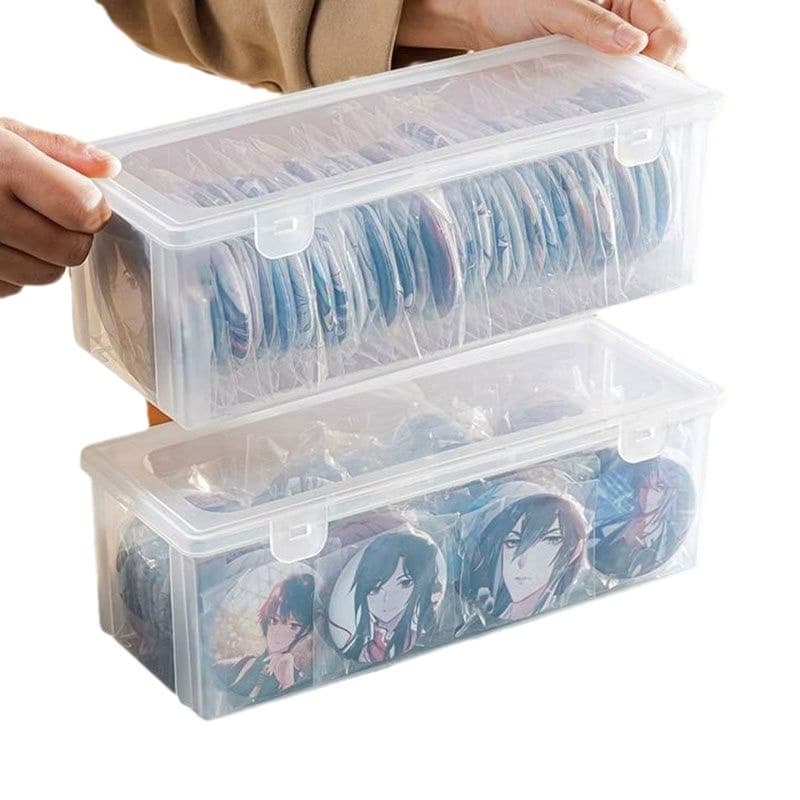 グッズ収納 縦置き収納できる缶バッジケース