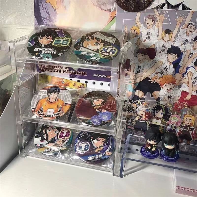 グッズ収納 アニメ缶バッジコレクションケース