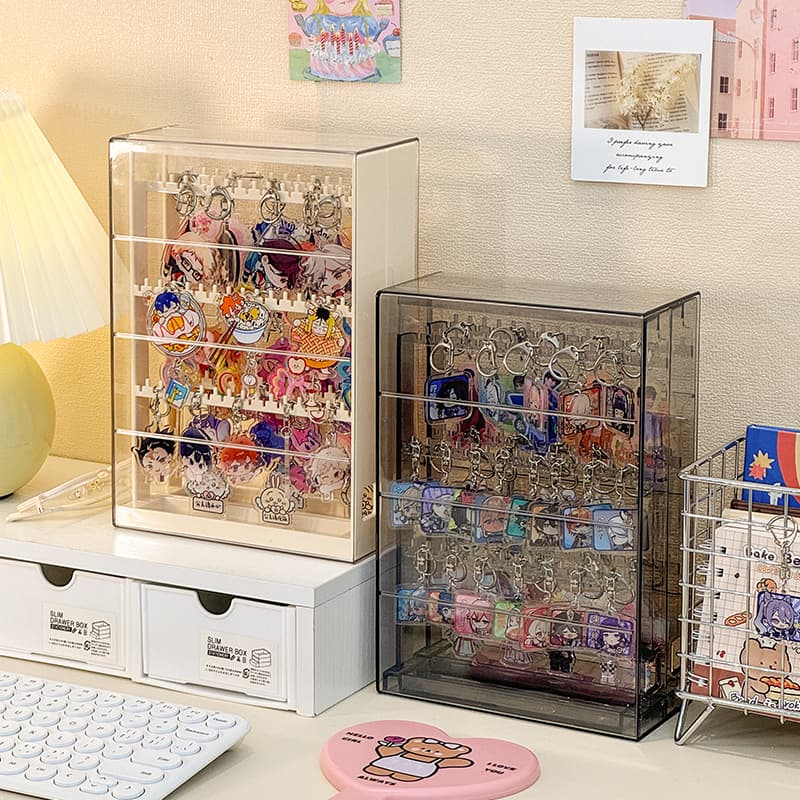 グッズ収納 アクリル透明キーホルダー収納ケース